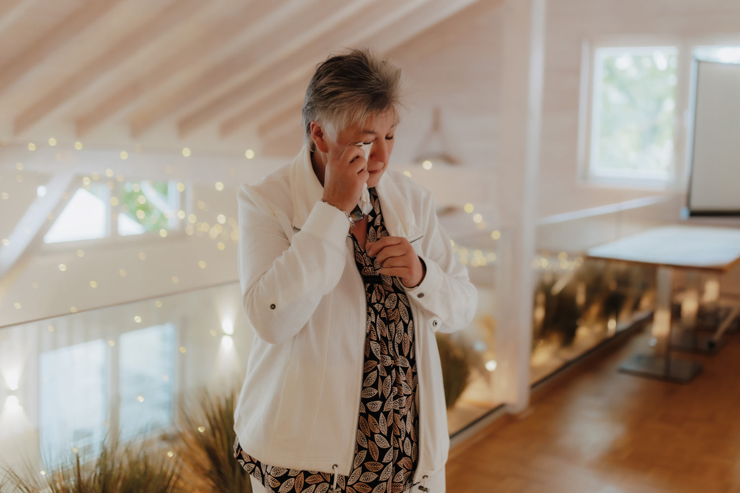 Rührender Moment im Fährmann Kassel vor der Hochzeit